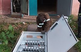 Замена силового распределительного шкафа в доме по адресу ул. Старцева, 39
