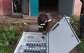 Замена силового распределительного шкафа в доме по адресу ул. Старцева, 39 Замена силового распределительного шкафа в доме по адресу ул. Старцева, 39