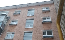 Замена окон в доме по адресу ул. Крупской, 57