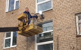 Восстановление уличного освещения в доме по адресу ул. Крупской, 59
