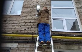 Восстановление уличного освещения в доме по адресу ул. Техническая, 1