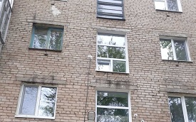 Установка пластиковых окон в доме по адресу ул. Крупской, 55