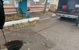 Прочистка канализации дома по адресу ул. Дружбы, 19