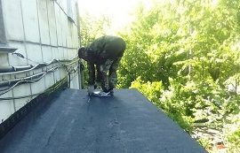 Ремонт козырьков входных групп дома по адресу б. Гагарина, 58Г