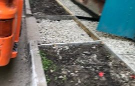 Бетонирование отмостки дома по адресу ул. Крупской, 47