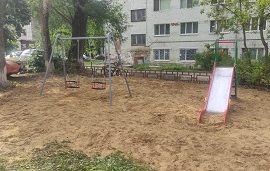 Установка детской площадки по адресу б. Гагарина, 81/3