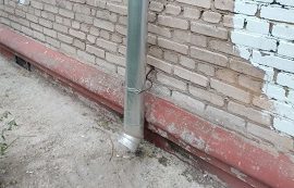 Ремонт водосточной трубы дома по адресу ул. Тургенева, 18/3