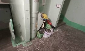Засор мусоропровода в доме по адресу б-р Гагарина, 32а
