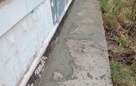 Локальный ремонт отмостки дома по адресу б. Гагарина, 62а/2