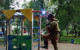 Ремонт детской площадки по адресу ул. Тургенева, 17