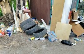 Вывоз покрышек с контейнерных площадок